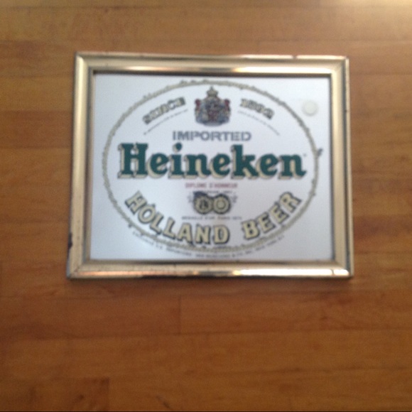 Heineken Holland Beer Bar Mirror Van Munching - Picture 2 of 10